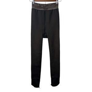Fleece Lined Thermal Leggings Black L/XL High Rise Warm Winter Stretch Cozy Soft